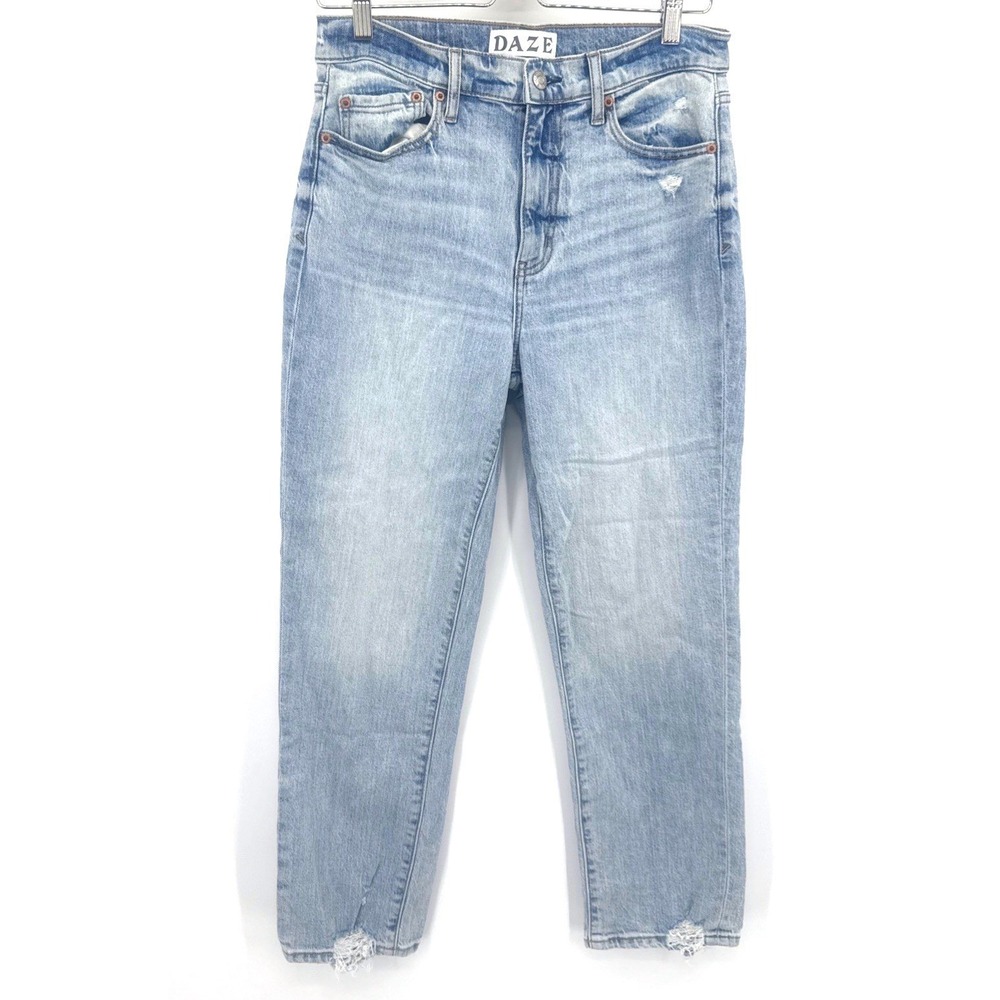 Daze Denim Straight Leg Women's Blue Jeans Women's 28 Trendy